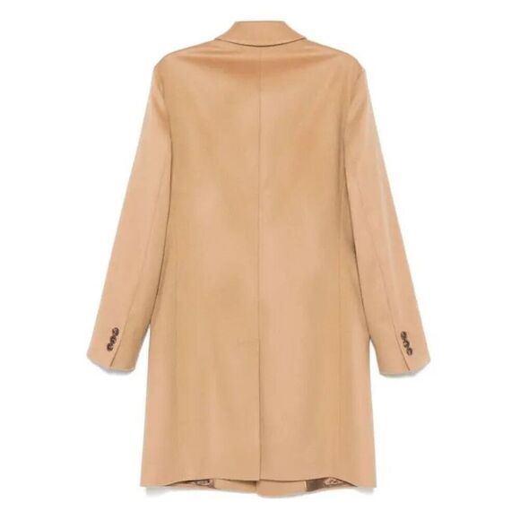 BOSS Women’s Camel Brown Virgin Wool-Cashmere Blend Catara Coat Size 42R - Picture 13 of 13